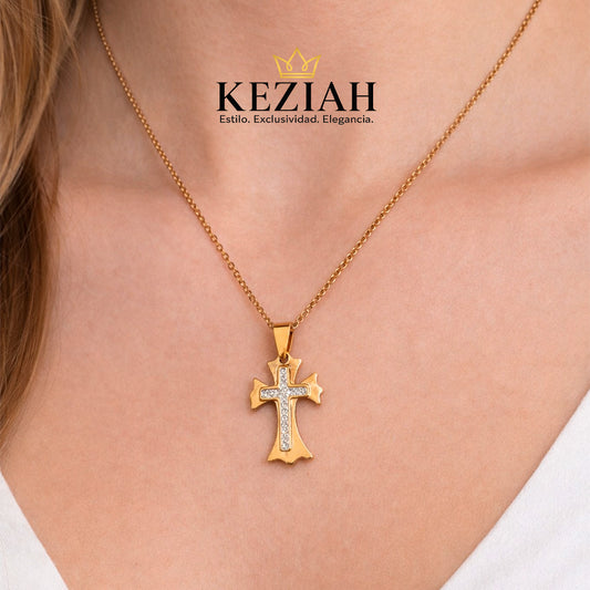 Collar Cruz Elegante – Acero Inoxidable