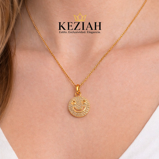 Collar Smiley Brillante – Acero Inoxidable