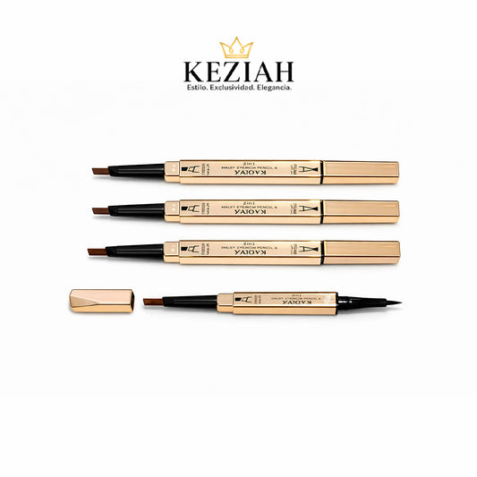 ✨ KAQIYA Professional – Delineador Doble Punta 2 en 1