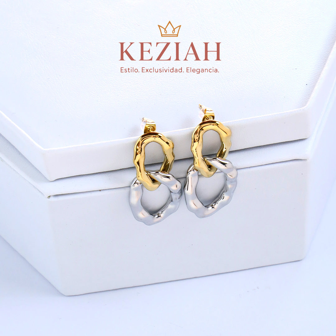 Aretes en Acero quirúrgico 316L, enchapada en oro de 18,Waterproof