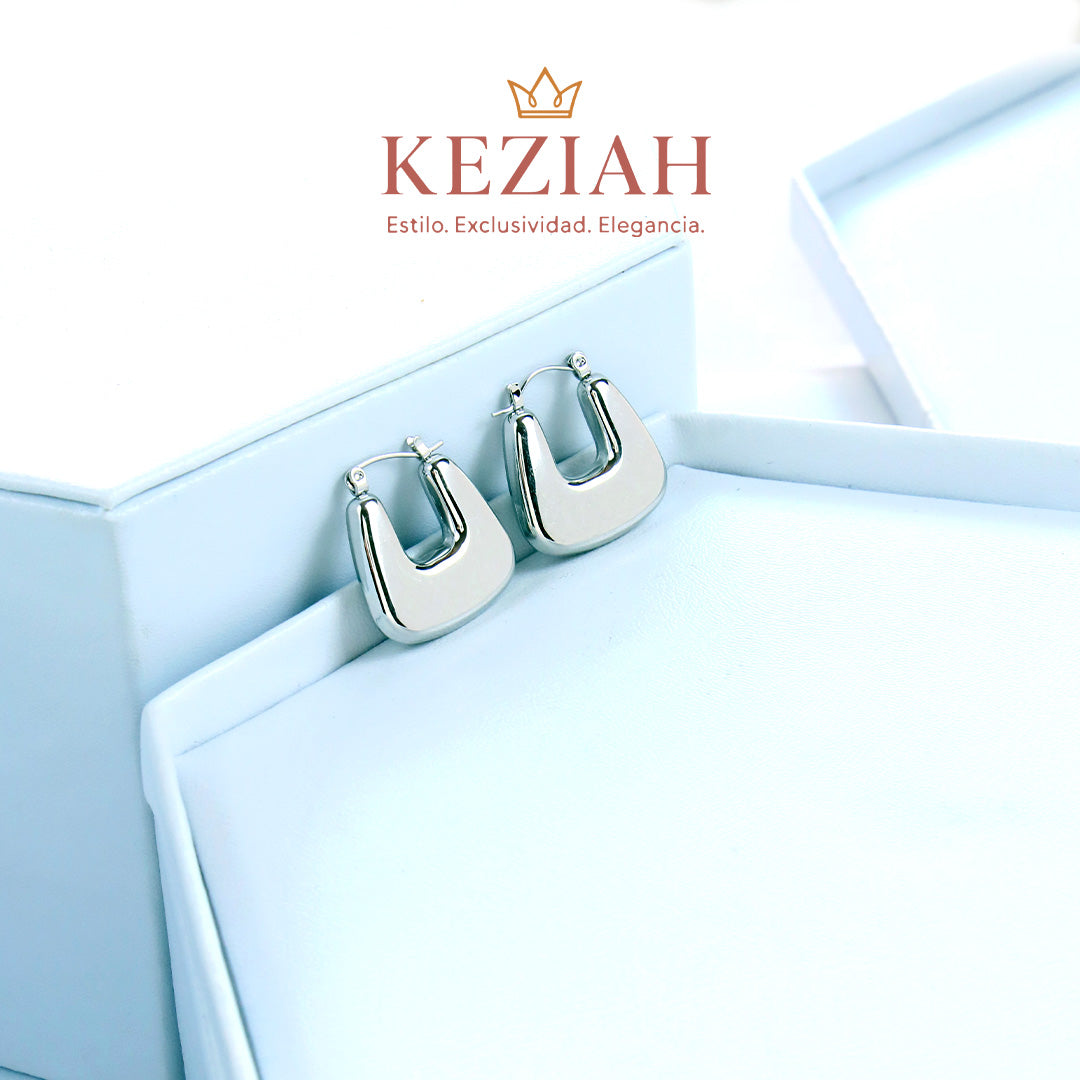✨ Aretes Plateado Minimalistas – Acero Quirúrgico 316L , Waterproof