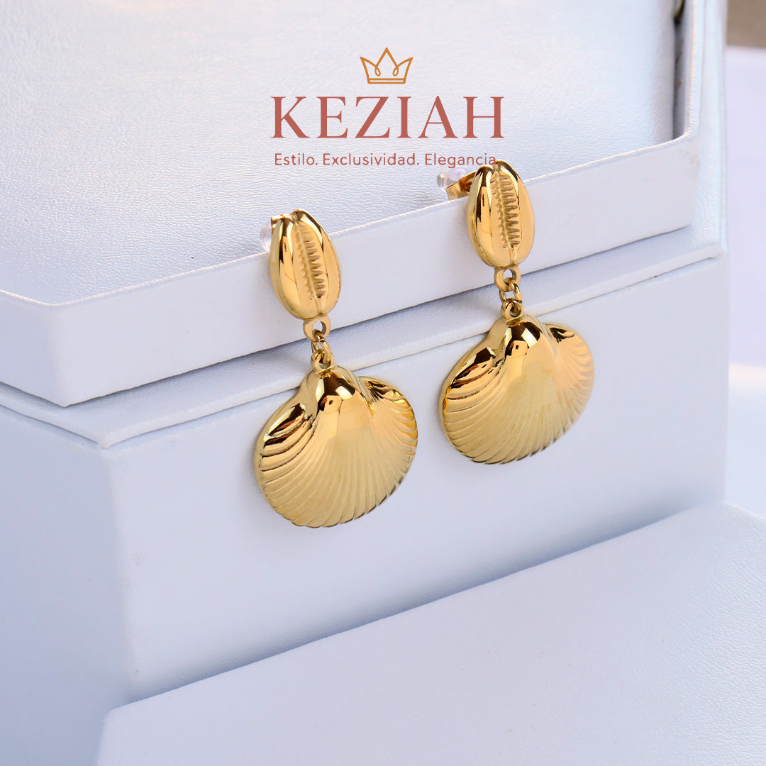✨ Aretes Dorado Minimalistas – Acero Quirúrgico 316L , Waterproof - Cocha Caracol