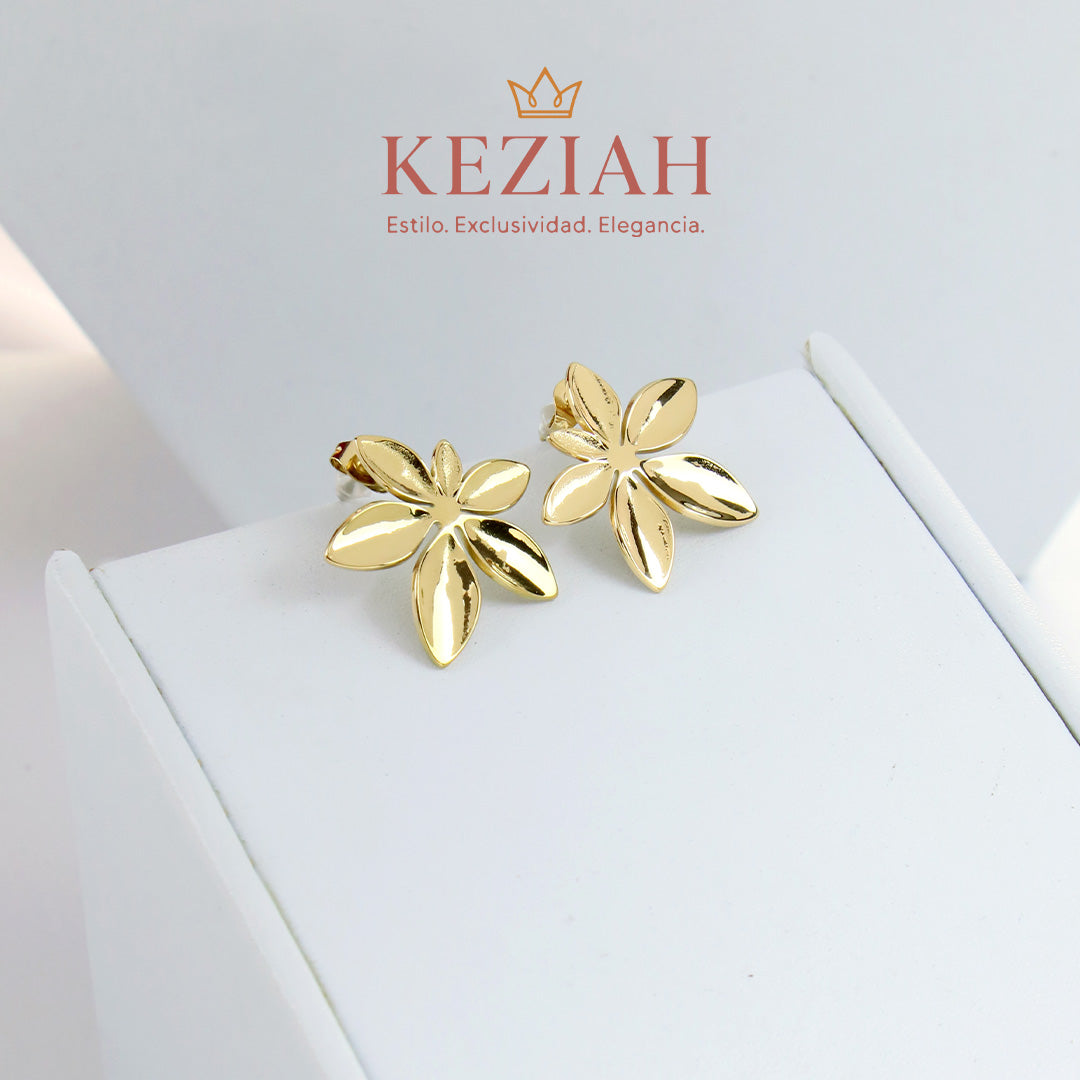 ✨ Aretes Dorado Minimalistas – Acero Quirúrgico 316L , Waterproof - Flores
