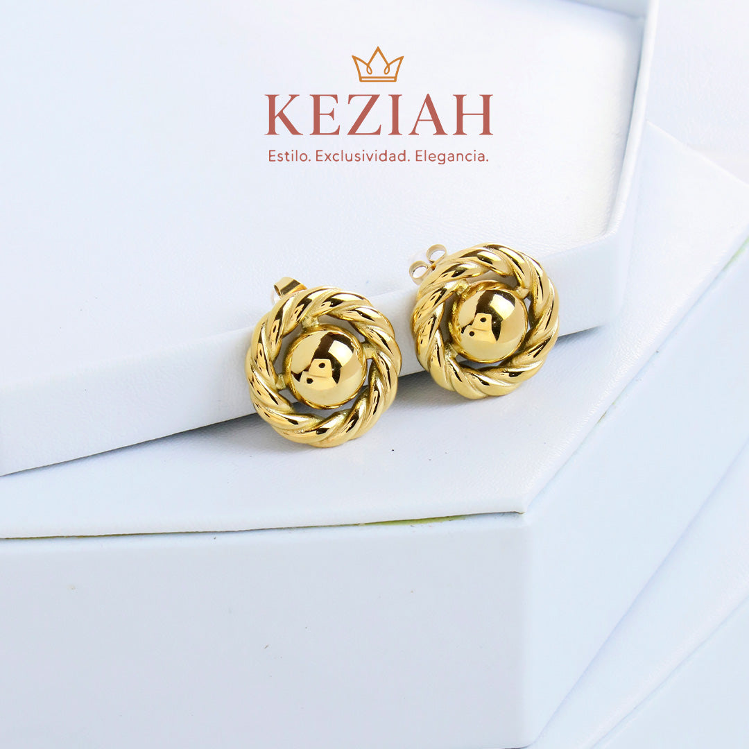 ✨ Aretes Dorado Minimalistas – Acero Quirúrgico 316L , Waterproof - Aro Bola