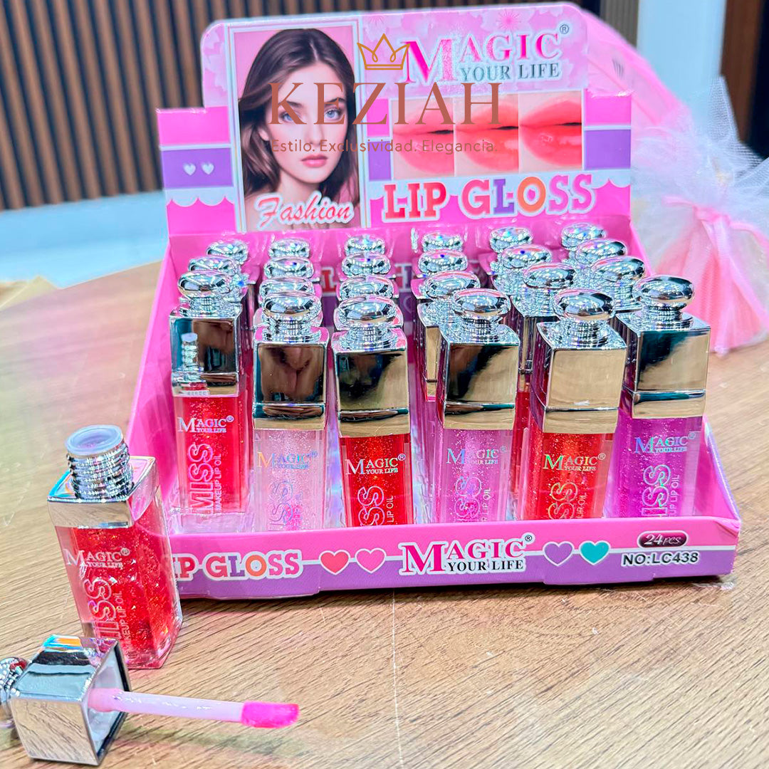💫 Lip Gloss Mágico — MAGIC YOUR LIFE®️ - Brillo labial con acabado espejo y destellos sutiles