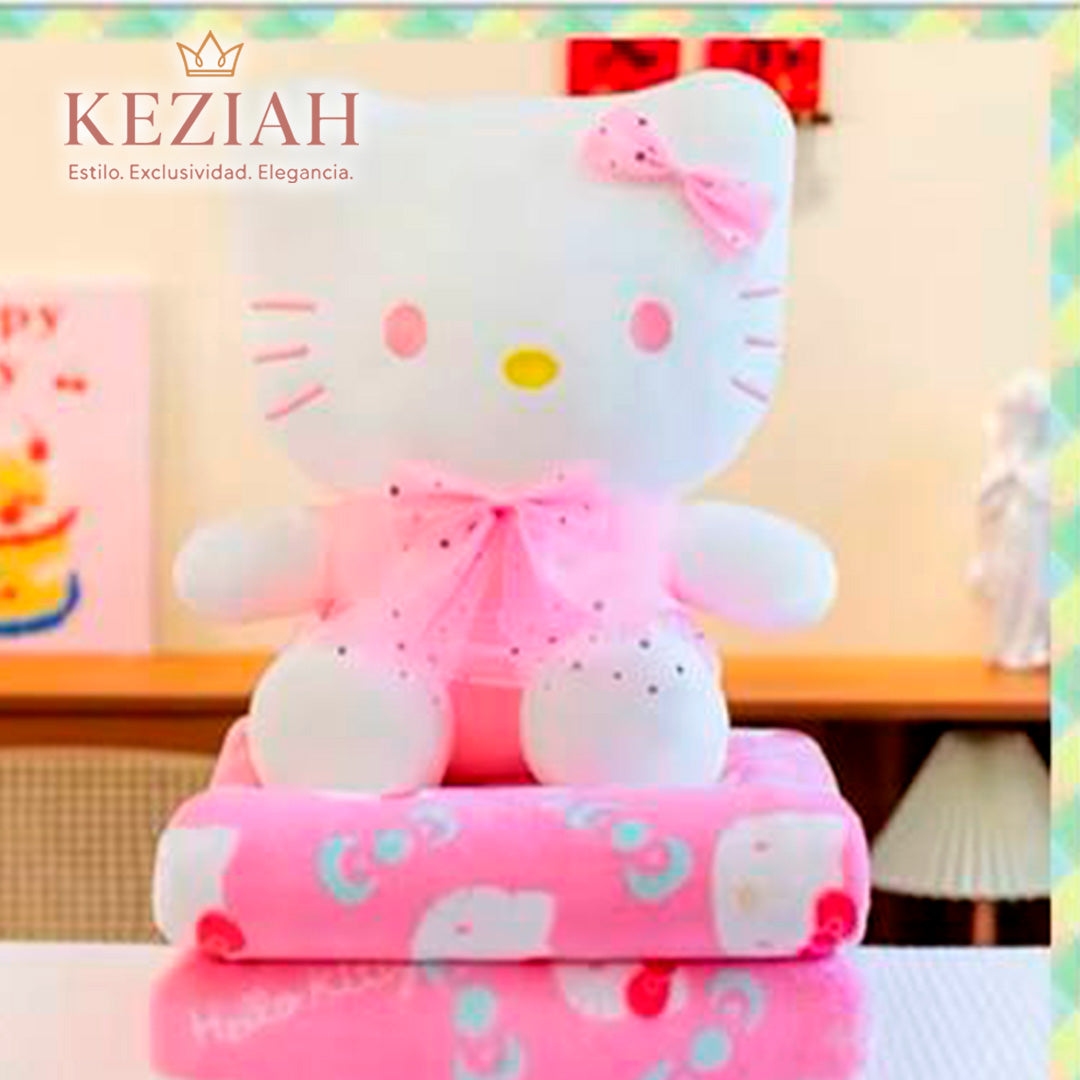 🧸 Peluche con Manta Hello Kitty – Edición Premium 🎀