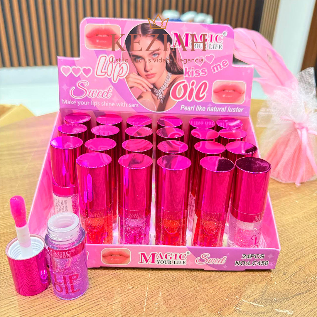 💖 Lip Gloss Mágico — MAGIC YOUR LIFE® - Labios radiantes e hidratados - Brillo intenso con destellos