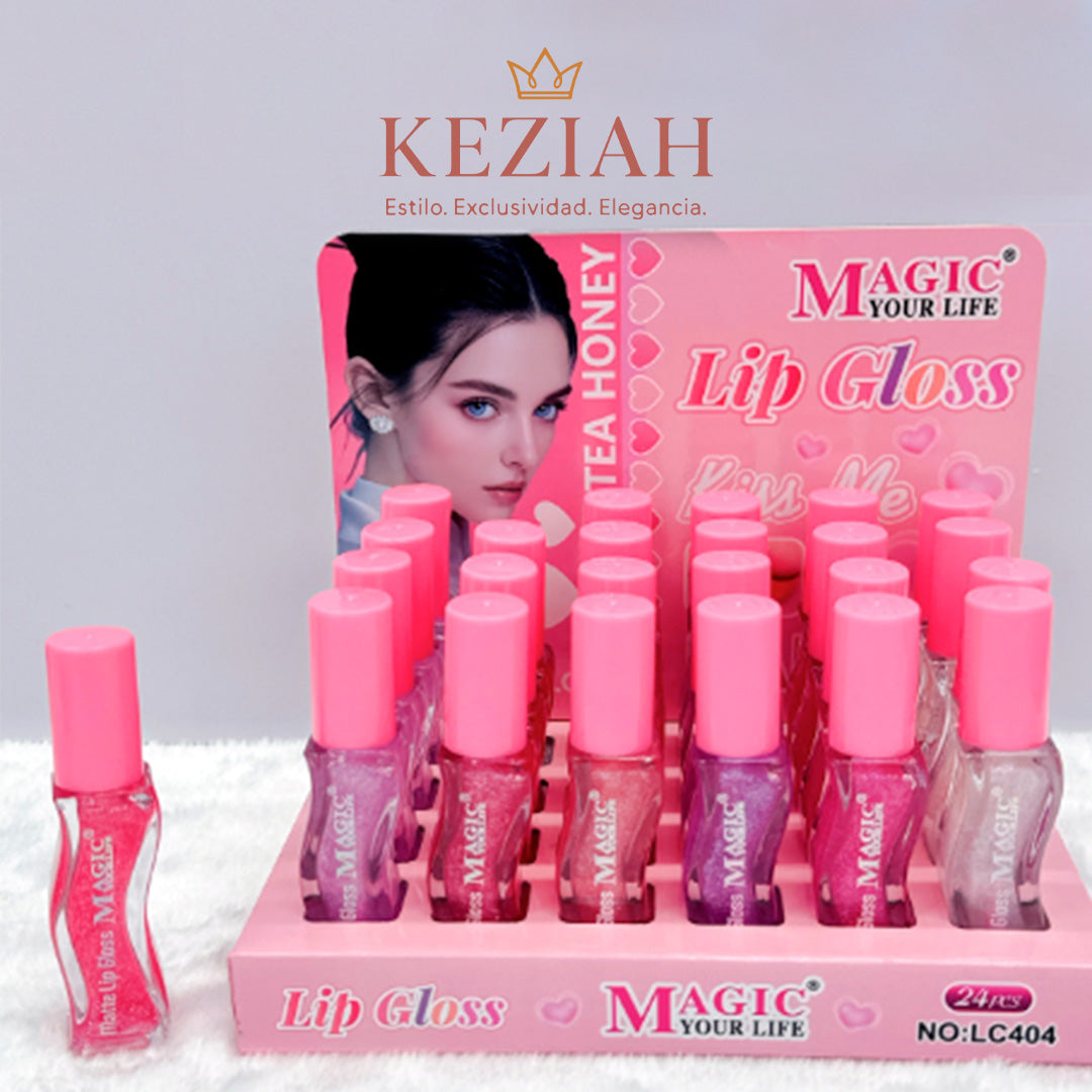 🐱Lip gloss Dupe de Gisou - Brillo de Labios Vegano Hidratante – Diseño Gatito Labios hidratados con brillo natural