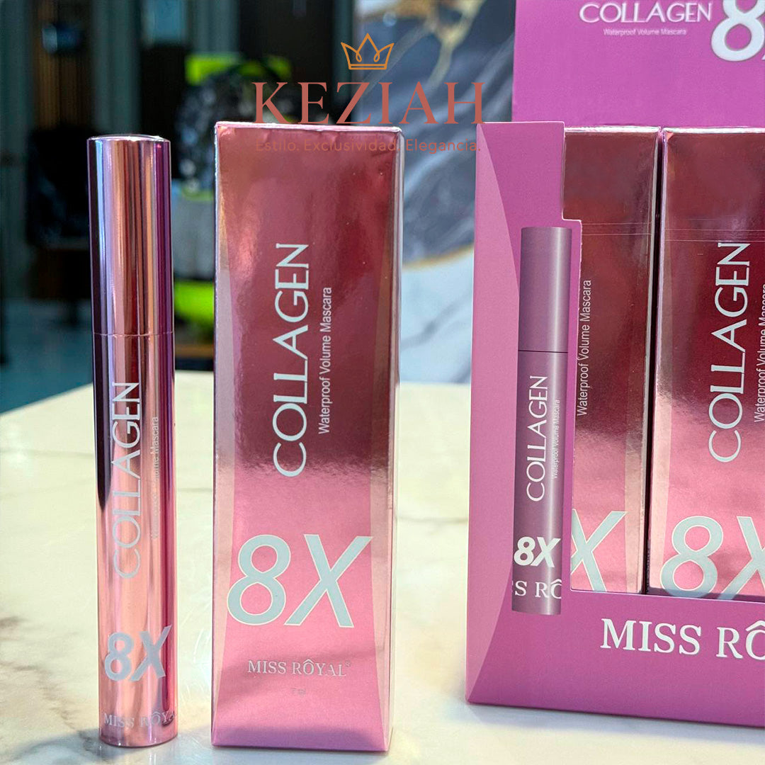 👁️ Rímel Miss Royal Collagen 8X Waterproof