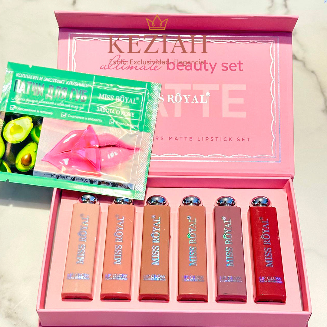 💄 Miss Royal ®️ Ultimate Beauty Set – Labiales Mate de Colores de Moda