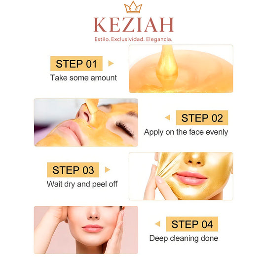 🍓 Fruit of the Wokali Whitening Complex Collagen Gold Mask – Mascarilla Facial Peel-Off