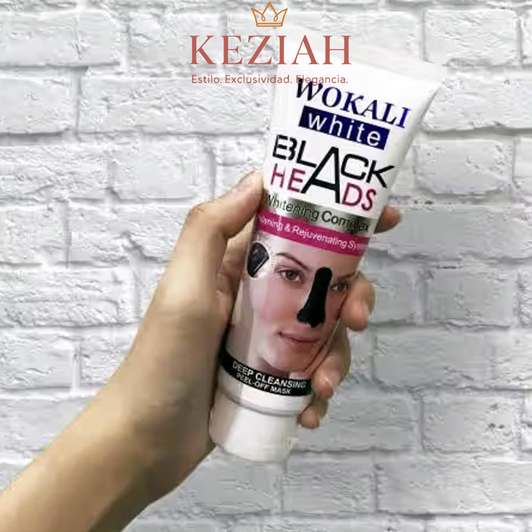 Wokali White Black Heads – Mascarilla Facial Peel-Off de Carbón Activado