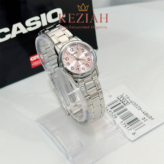 ⌚ Reloj Casio LTP-V002D-4B Original | Elegancia Clásica con Toque Femenino