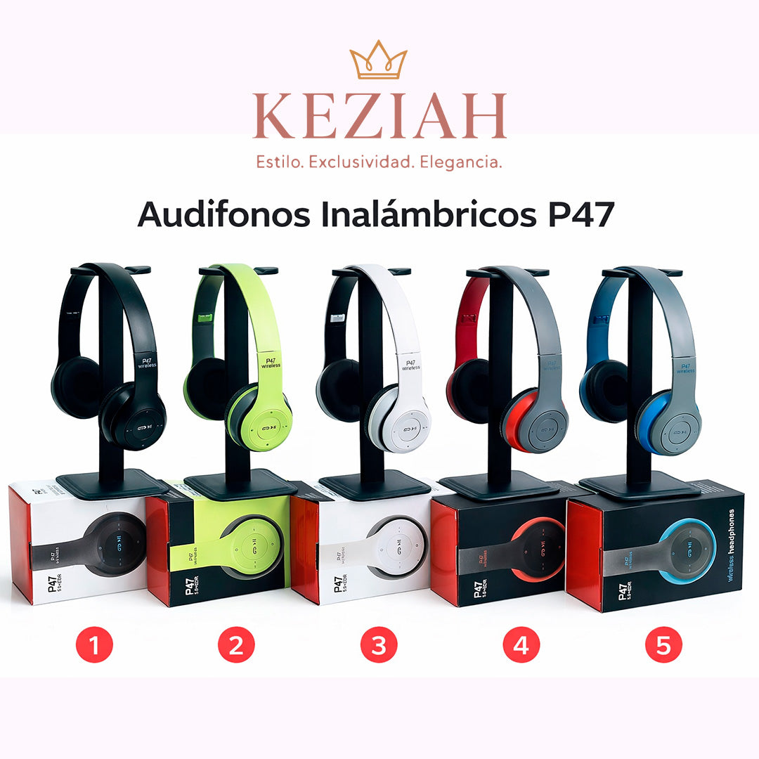 🎧 Audífonos Bluetooth Inalámbricos P47