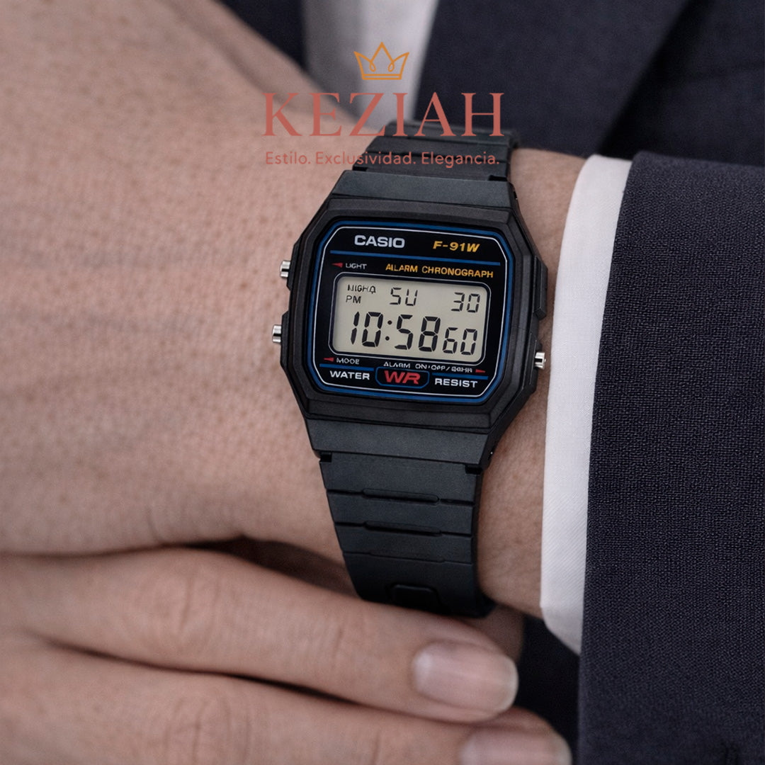 ⌚ Reloj Casio F-91W-1 Unisex | Digital Clásico, Ligero y Resistente