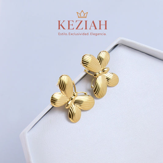✨ Aretes Dorados Minimalistas – Acero Quirúrgico 316L, Waterproof - Mariposa