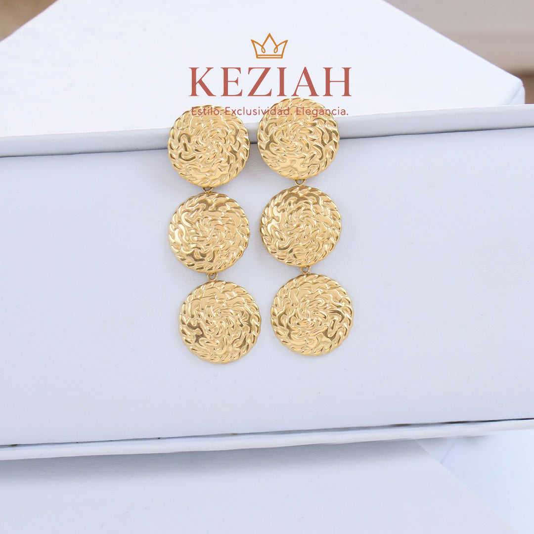 ✨ Aretes Dorados Minimalistas – Acero Quirúrgico 316L , Waterproof - Largo