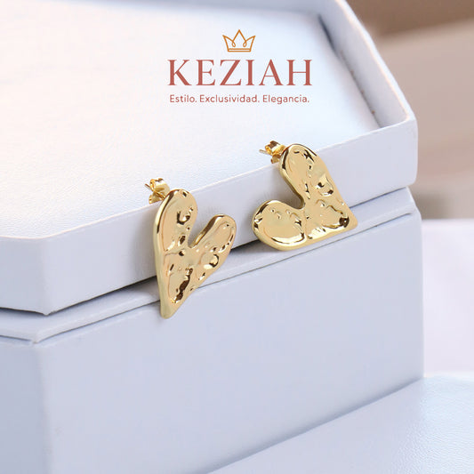 ✨ Aretes Dorado Minimalistas – Acero Quirúrgico 316L , Waterproof - Corazón