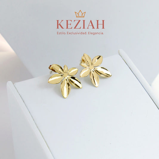 ✨ Aretes Dorado Minimalistas – Acero Quirúrgico 316L , Waterproof - Flores