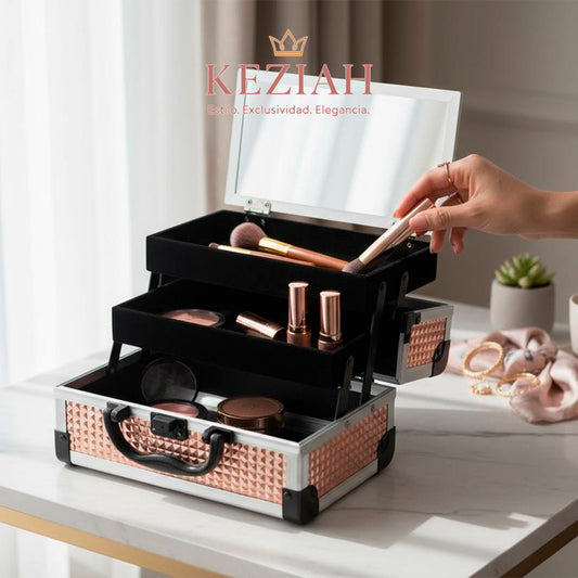 Cosmetiquera Retráctil con Llave – 16 × 24 cm