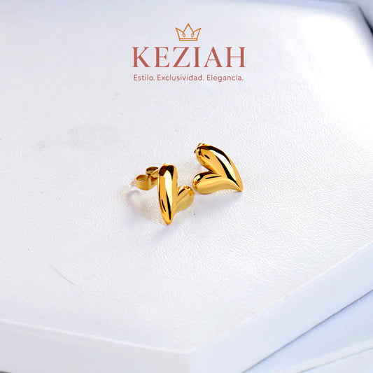 ✨ Aretes Dorado Minimalistas – Acero Quirúrgico 316L , Waterproof - Mini Corazón