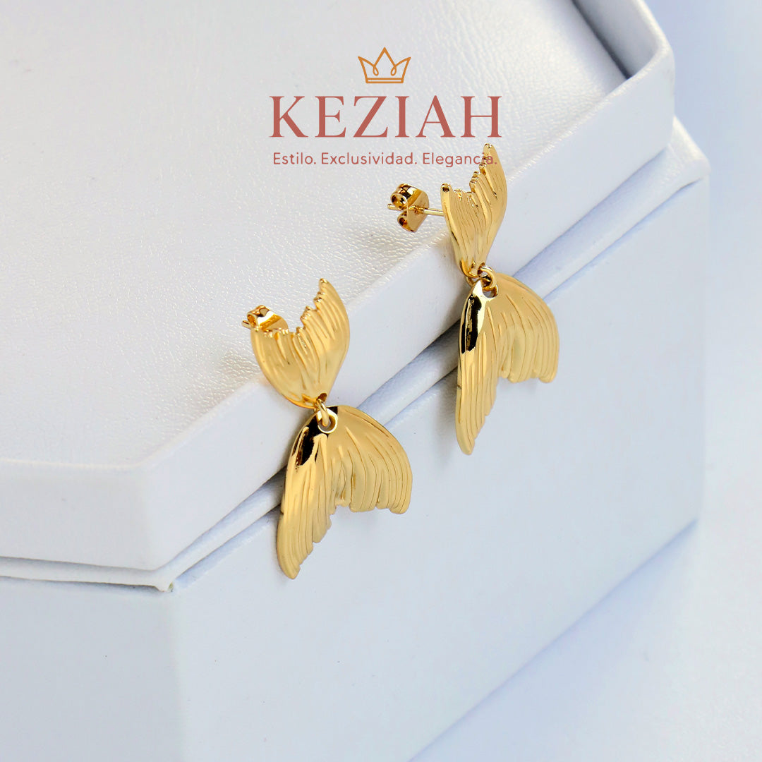 ✨ Aretes Dorado Minimalistas – Acero Quirúrgico 316L , Waterproof - Cola de Sirena
