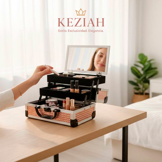 Cosmetiquera Retráctil con Llave – 16 × 24 cm