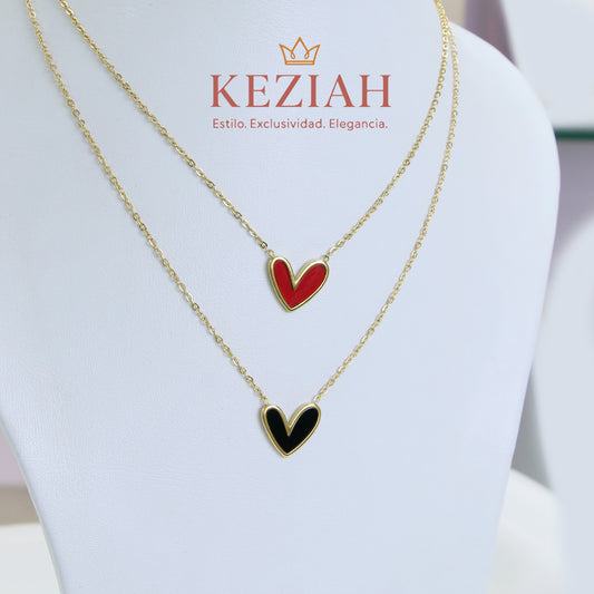 ✨Collar Dorado Minimalistas – Acero Quirúrgico 316L , Waterproof - Corazón