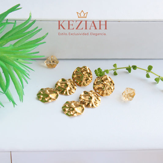 ✨ Aretes Dorado Minimalistas – Acero Quirúrgico 316L , Waterproof - Botones de Vástago.