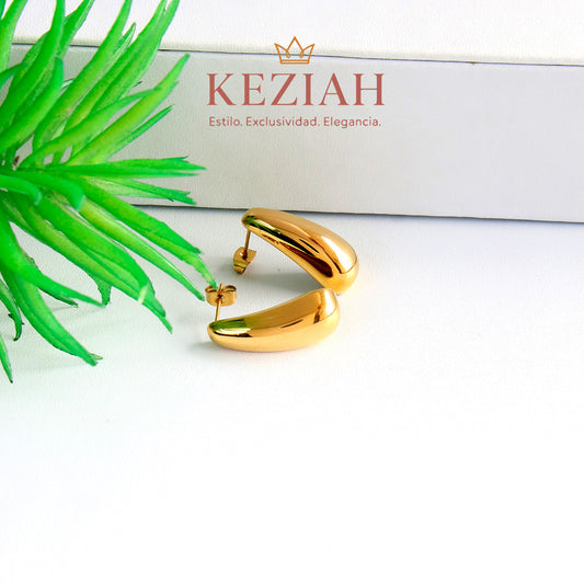 ✨ Aretes Dorado Minimalistas – Acero Quirúrgico 316L , Waterproof -Tipo Gota