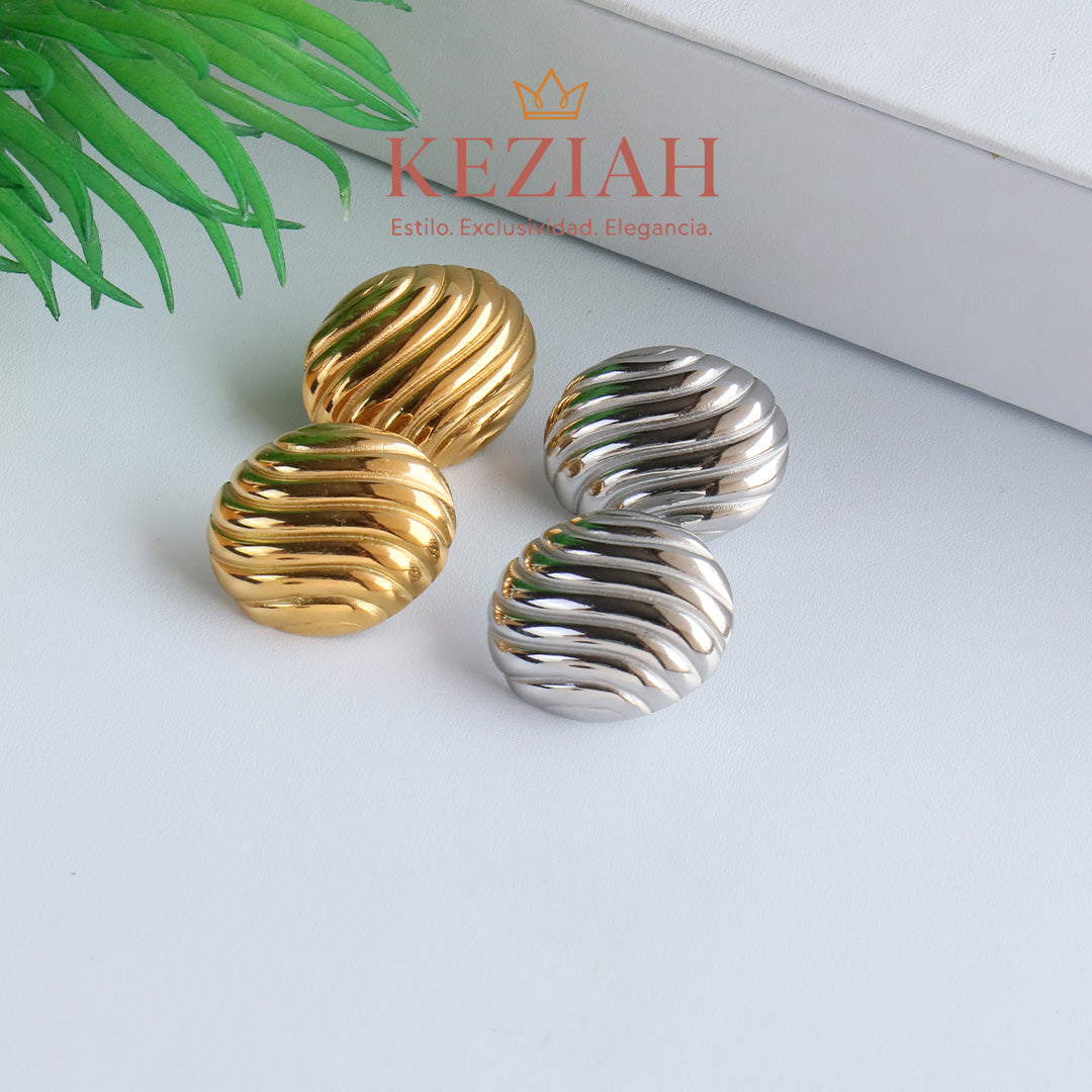 ✨ Aretes Dorado y Plateado Minimalistas – Acero Quirúrgico 316L , Waterproof
