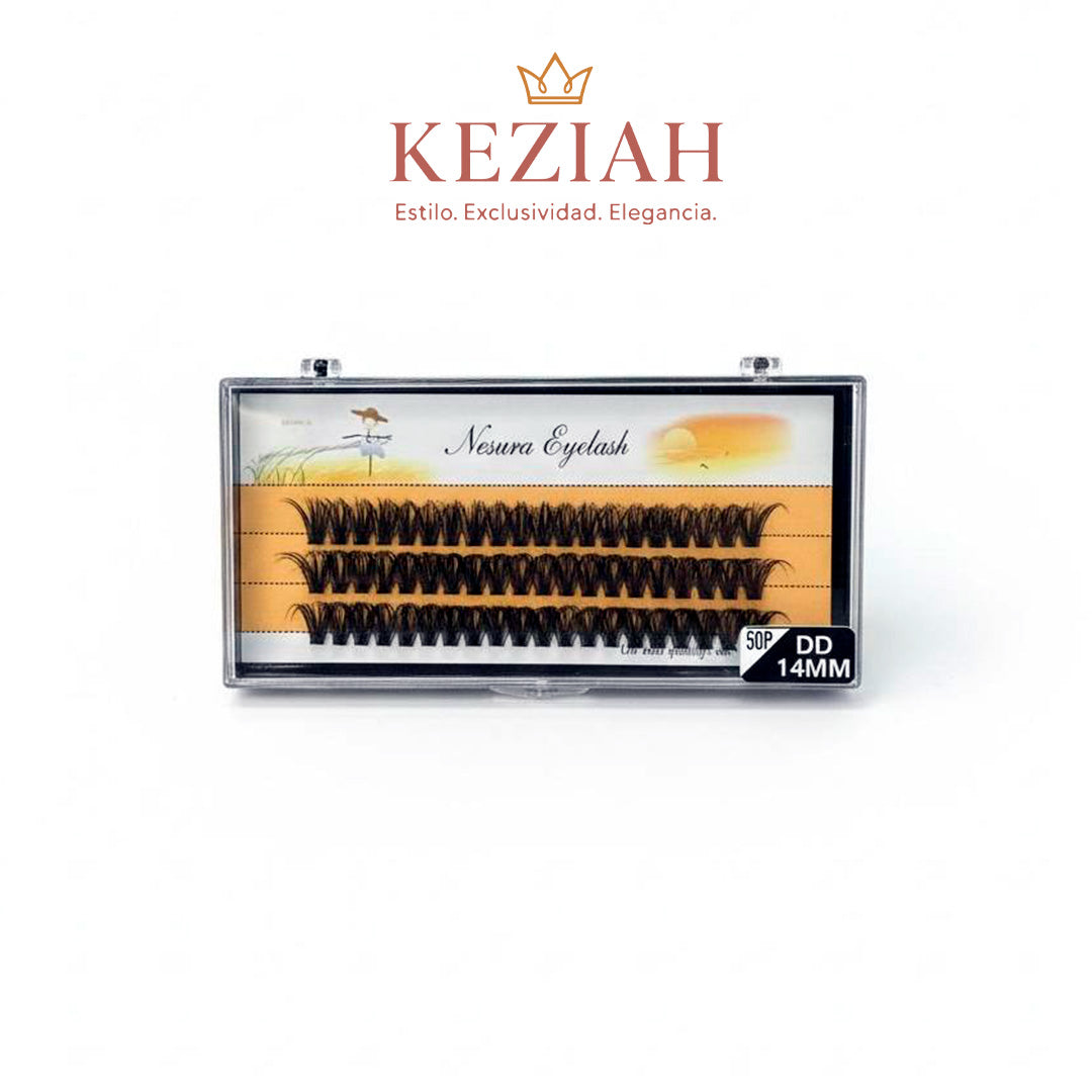 🏷️ Pestañas Nesura Eyelash – 50P | 14MM | Curva DD