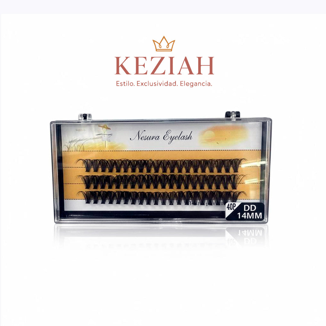 🏷️ Pestañas Nesura Eyelash – 40P | 14MM | Curva DD