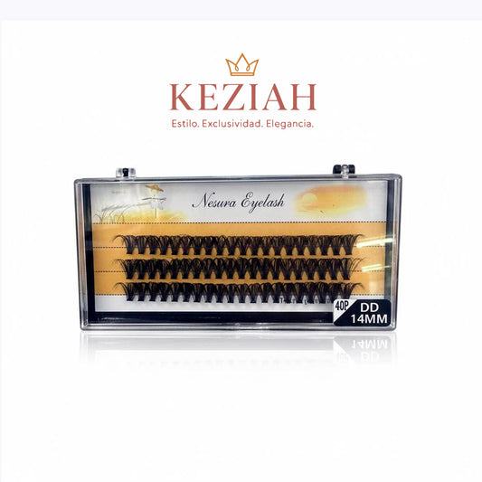 🏷️ Pestañas Nesura Eyelash – 40P | 14MM | Curva DD