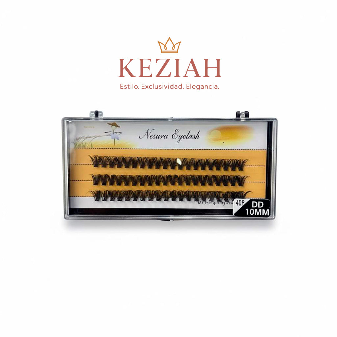 🏷️ Pestañas Nesura Eyelash – 40P | 10MM | Curva DD
