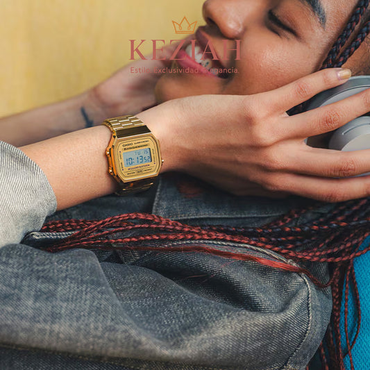 🕒 Reloj Original Casio A-168WG-9 — Unisex (Digital, 38 mm)