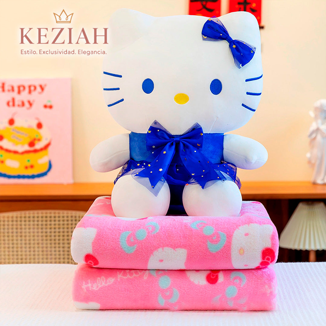 🧸 Peluche con Manta Hello Kitty – Edición Premium 🎀