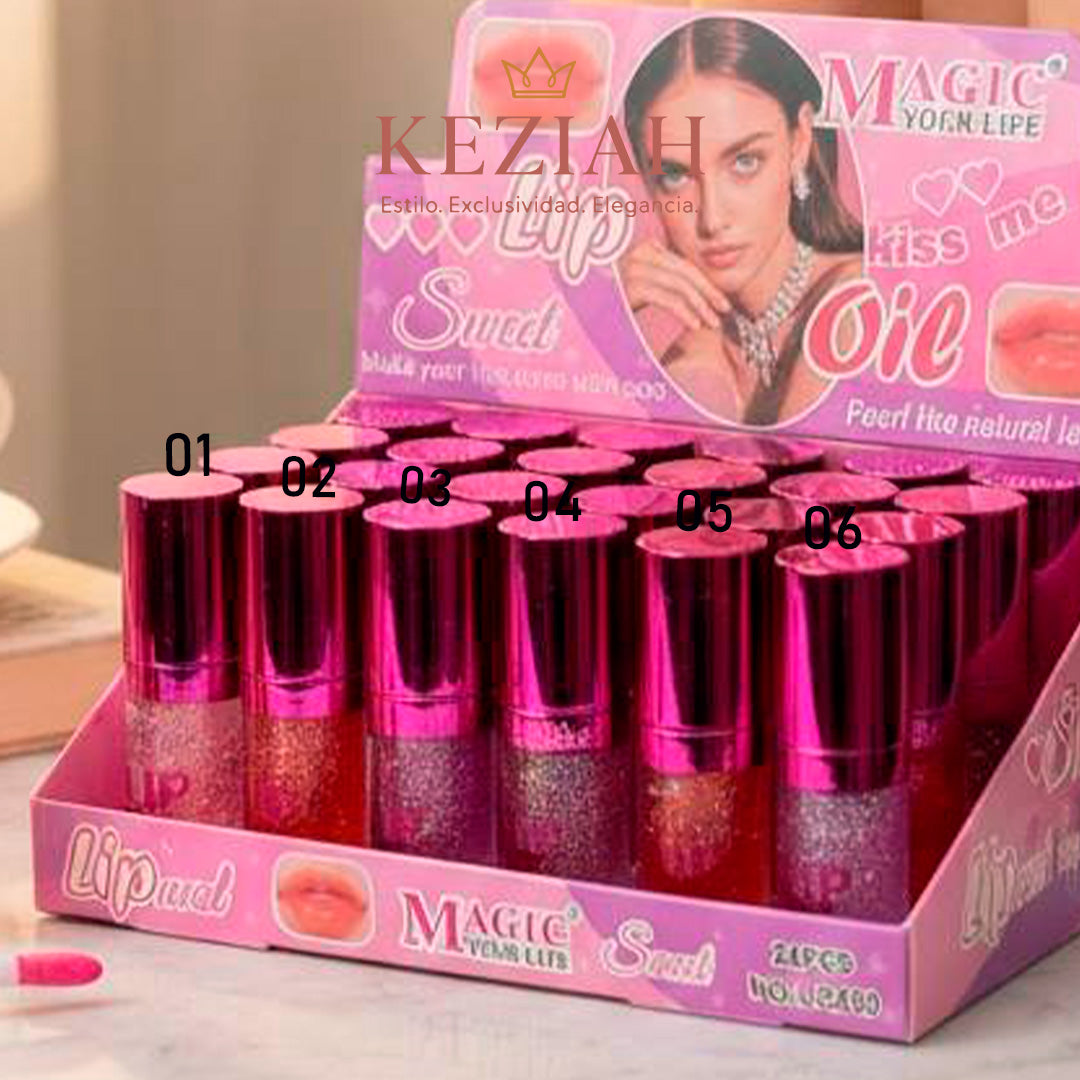 💖 Lip Gloss Mágico — MAGIC YOUR LIFE® - Labios radiantes e hidratados - Brillo intenso con destellos