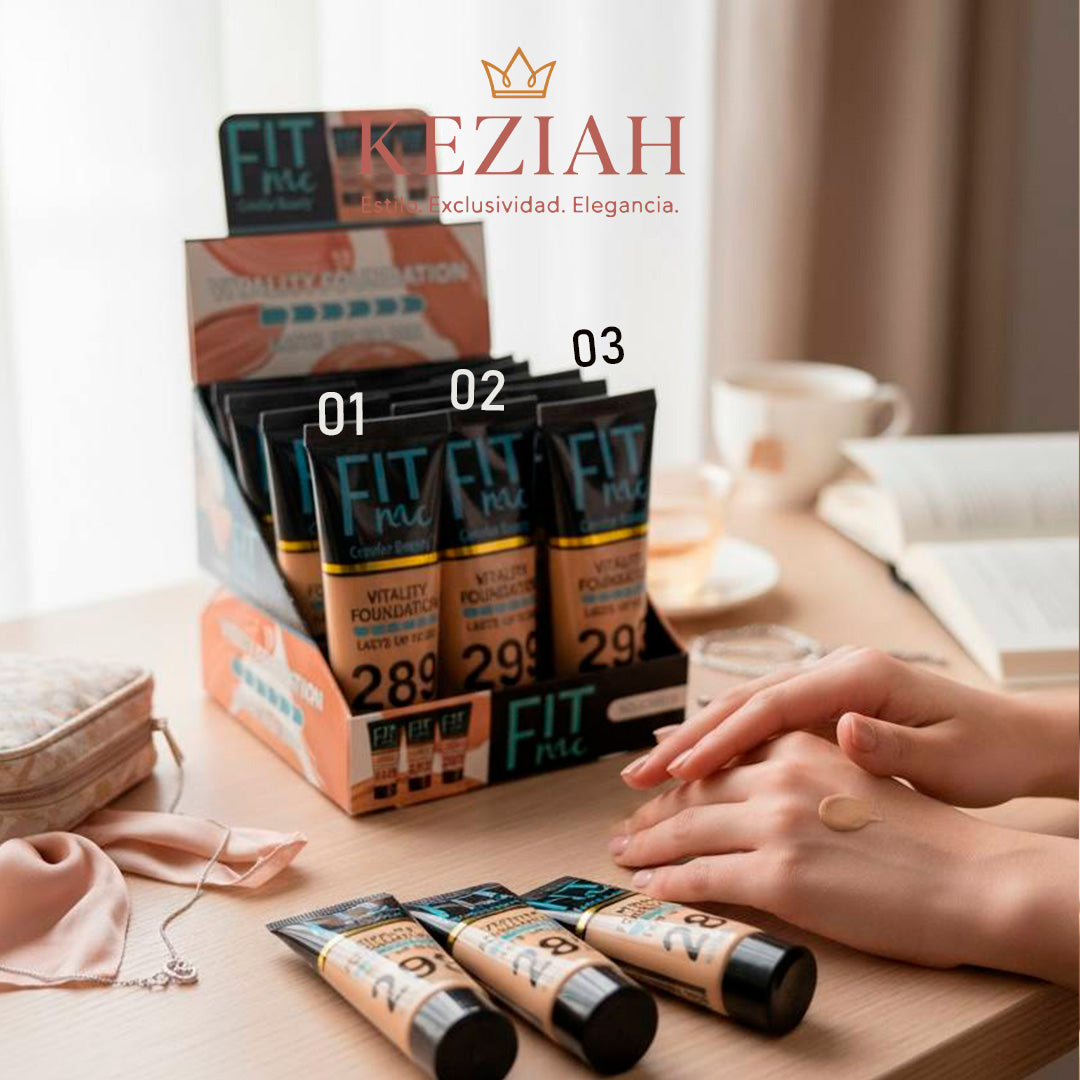 💄 Base Líquida Fit Me! Vitality Foundation – Comfor Beauty
