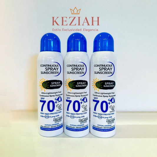 ☀️ Protector Solar en Spray Continuo SPF 70+ PA+++ – WOKALI Professional Care (230 ml)