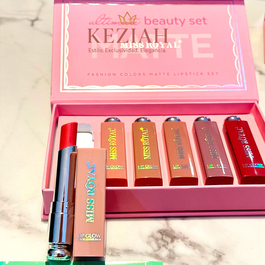 💄 Miss Royal ®️ Ultimate Beauty Set – Labiales Mate de Colores de Moda