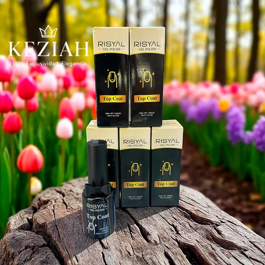 💅 RISYAL®️ Top Coat Gel UV – Alto Brillo Profesional