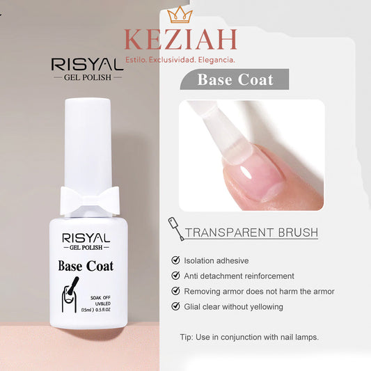 💅 RISYAL®️ Top Coat Gel UV – Brillo Profesional y Máxima Protección