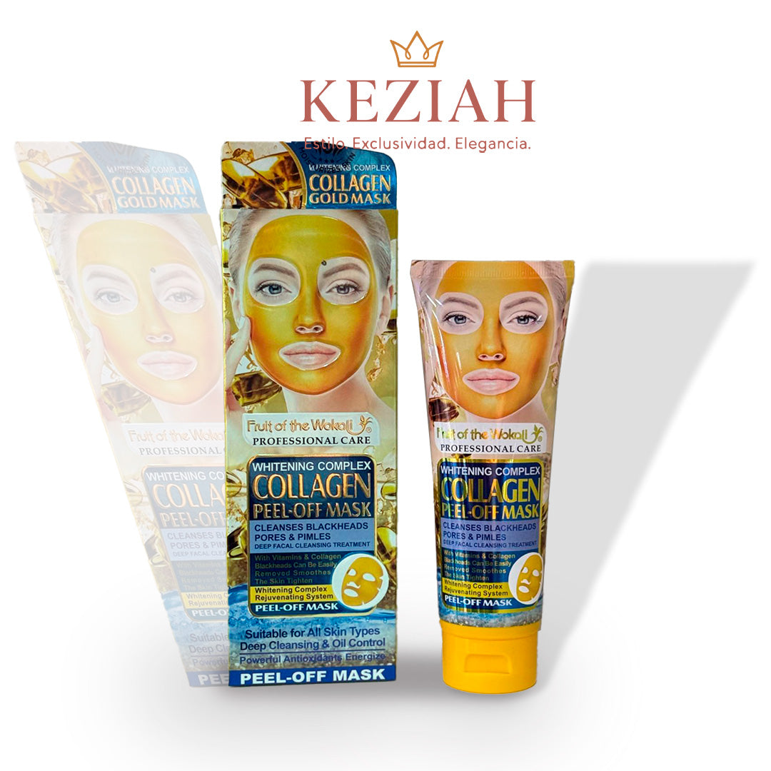 🍓 Fruit of the Wokali Whitening Complex Collagen Gold Mask – Mascarilla Facial Peel-Off