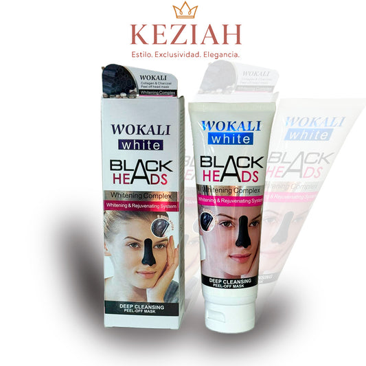 Wokali White Black Heads – Mascarilla Facial Peel-Off de Carbón Activado
