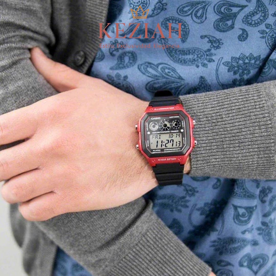 ⌚ Reloj Original Casio AE-1300WH-4AV Youth Illuminator