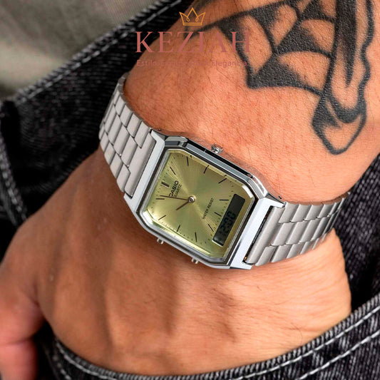 ⌚ Reloj Casio AQ-230A-9AMQY - Vintage Analógico–Digital