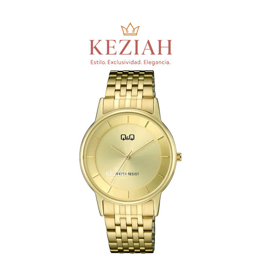⌚ Reloj Q&Q Original C62A-003PY – Dorado Clásico para Hombre