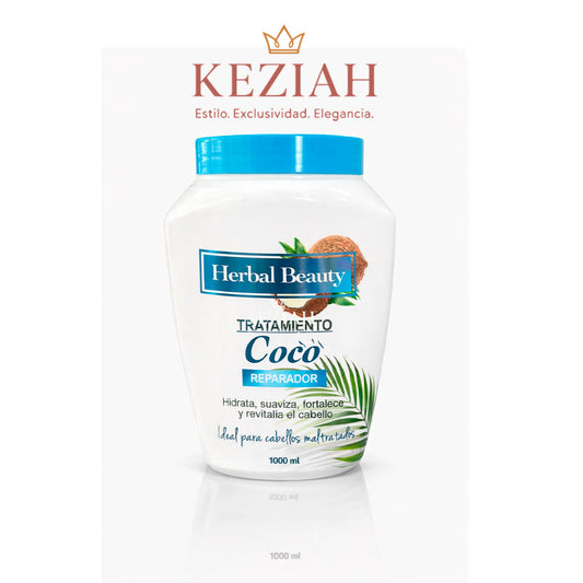Herbal BEAUTY®️ 🏆 – Tratamiento Capilar Coco Reparador  Contenido: 1000 ml